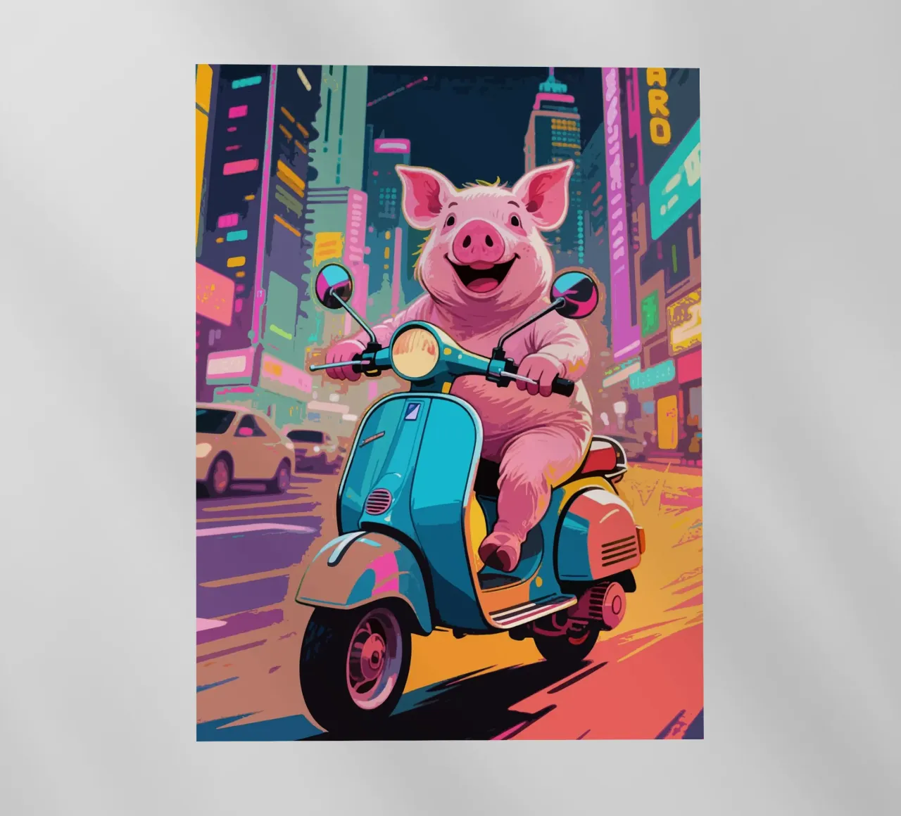 Piggy in viaggio pellicola backlit da knowledge