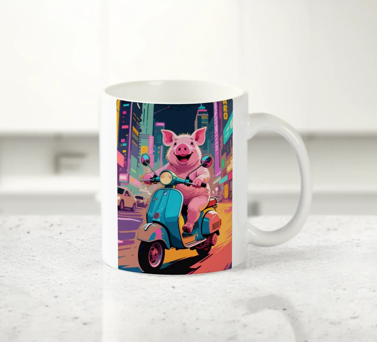 Piggy in viaggio tazza in ceramica da knowledge