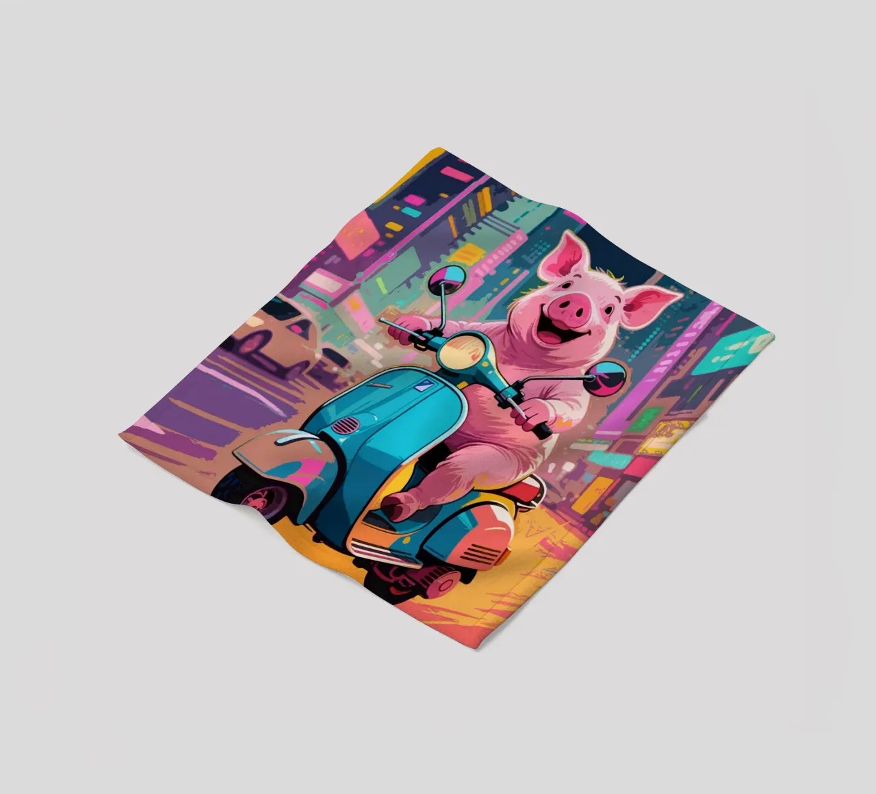 Piggy in viaggio coperta in pile da knowledge