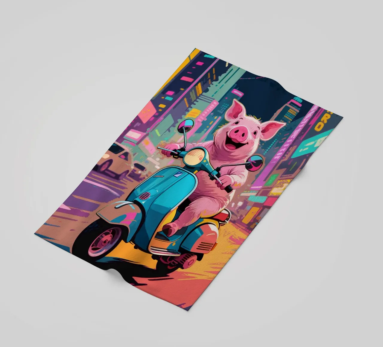 Piggy in viaggio telo mare da knowledge
