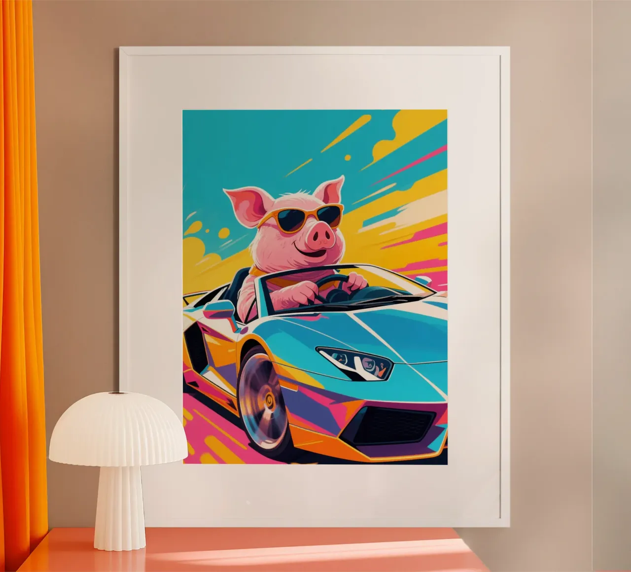 Pig Supercar poster da knowledge