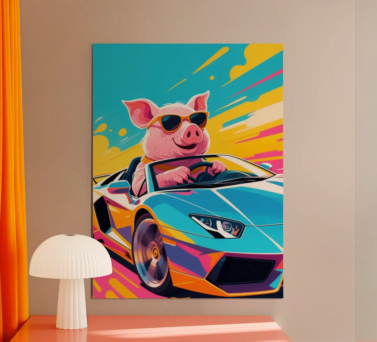 Pig Supercar poster da knowledge