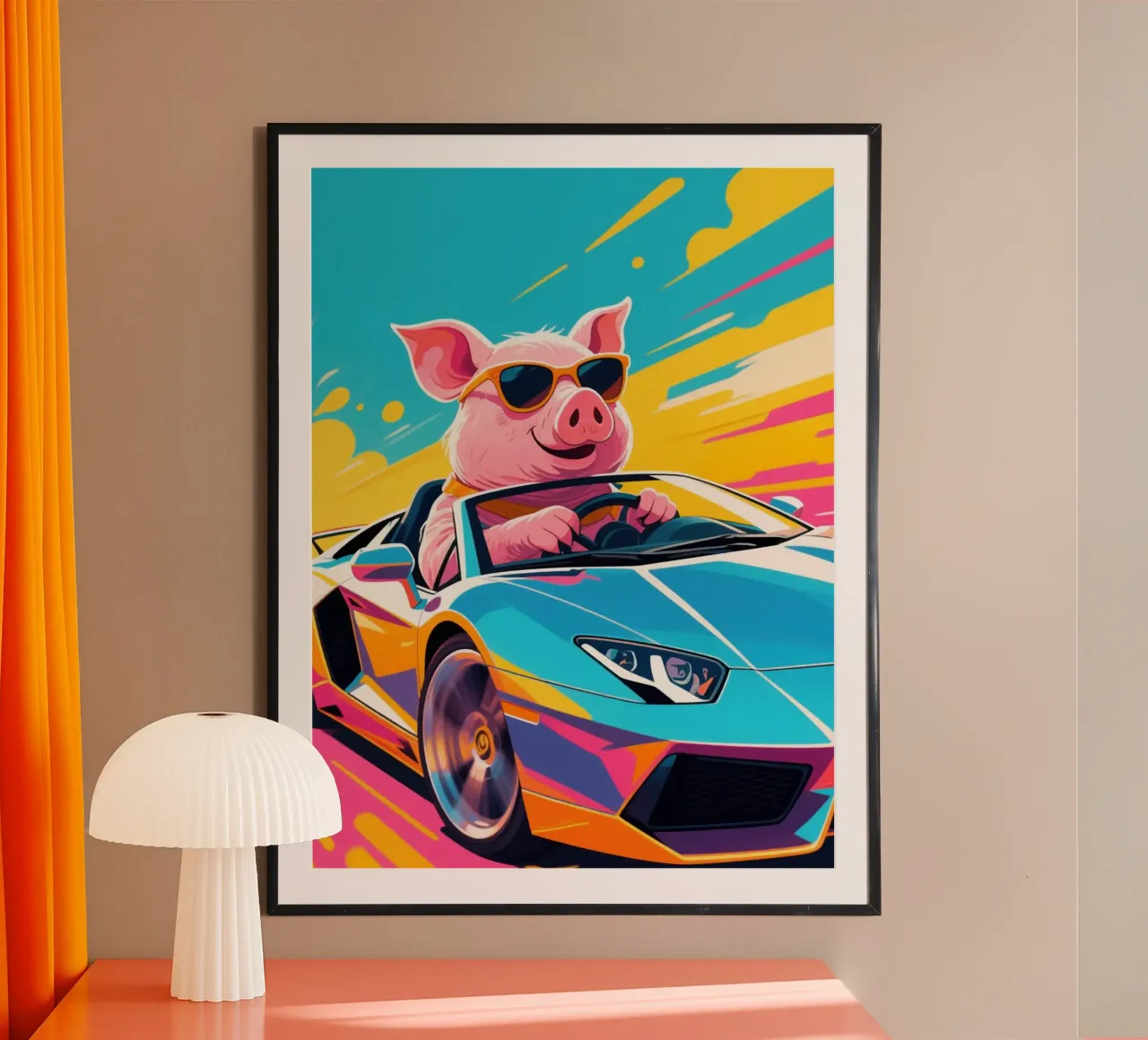 Pig Supercar poster da knowledge