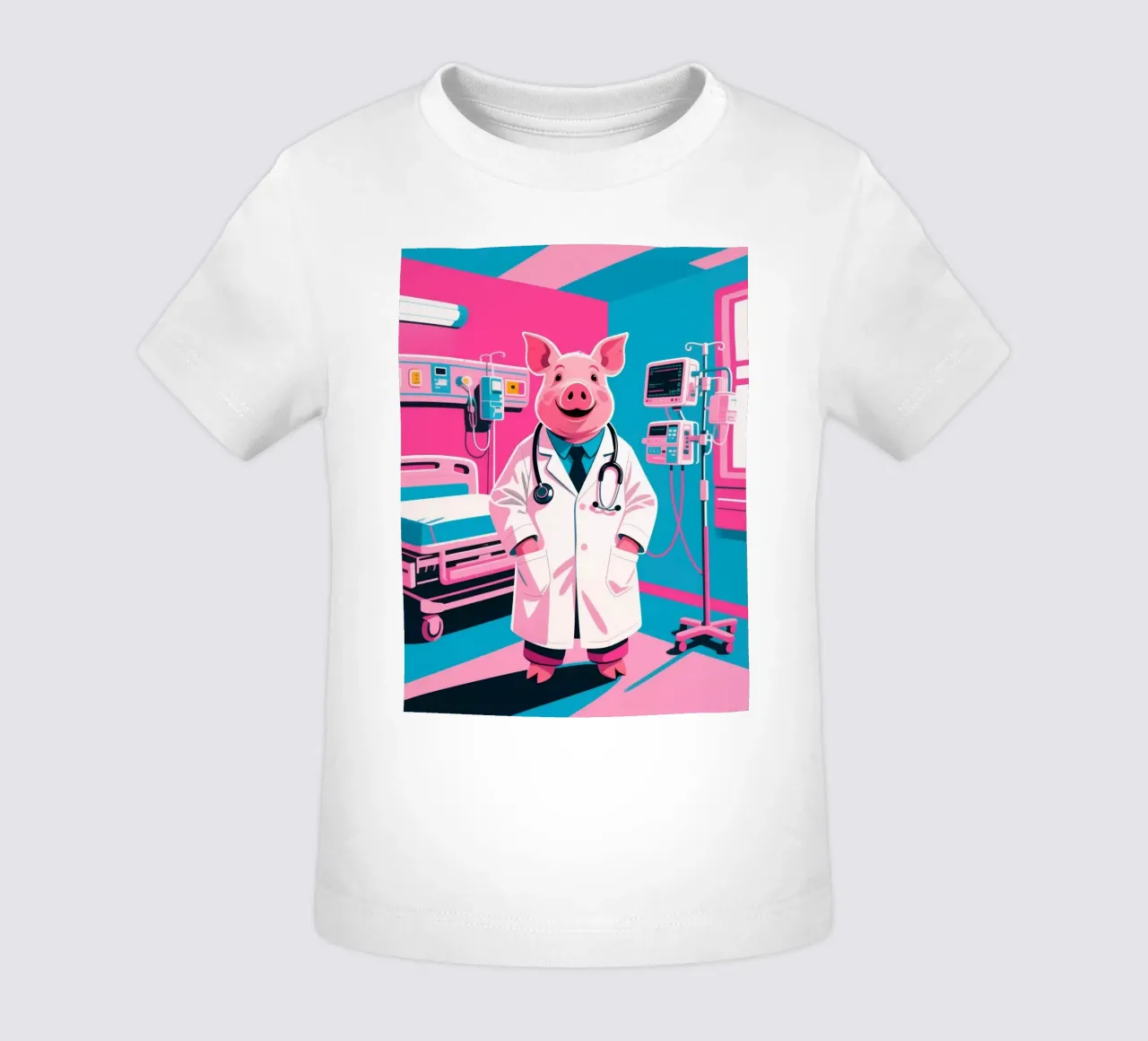 Dottor Piggy maglietta neonato da knowledge