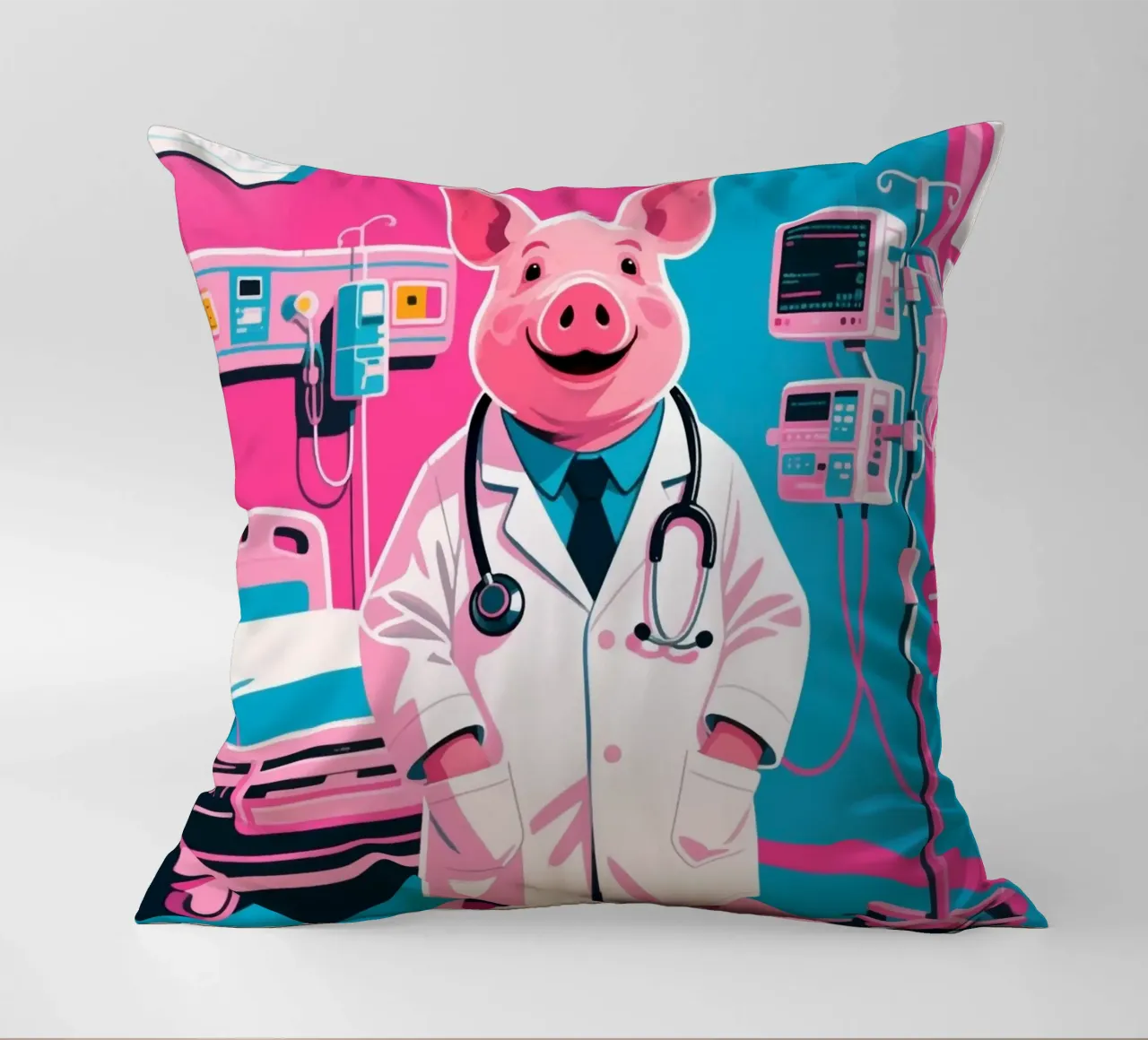 Dottor Piggy cuscino da knowledge