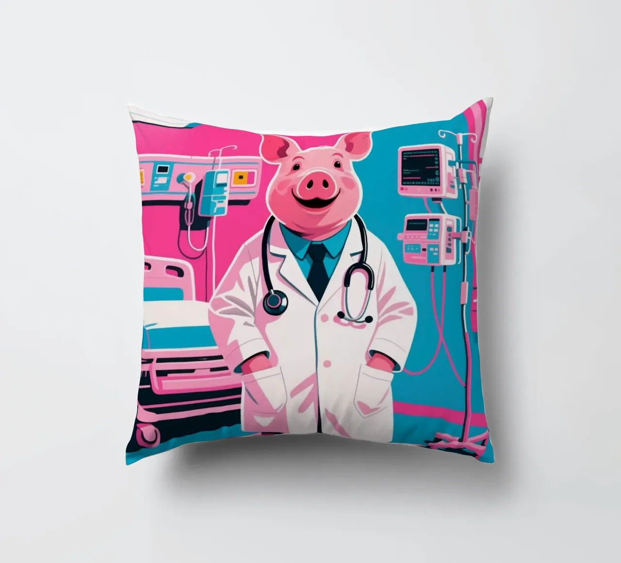 Dottor Piggy cuscino da knowledge