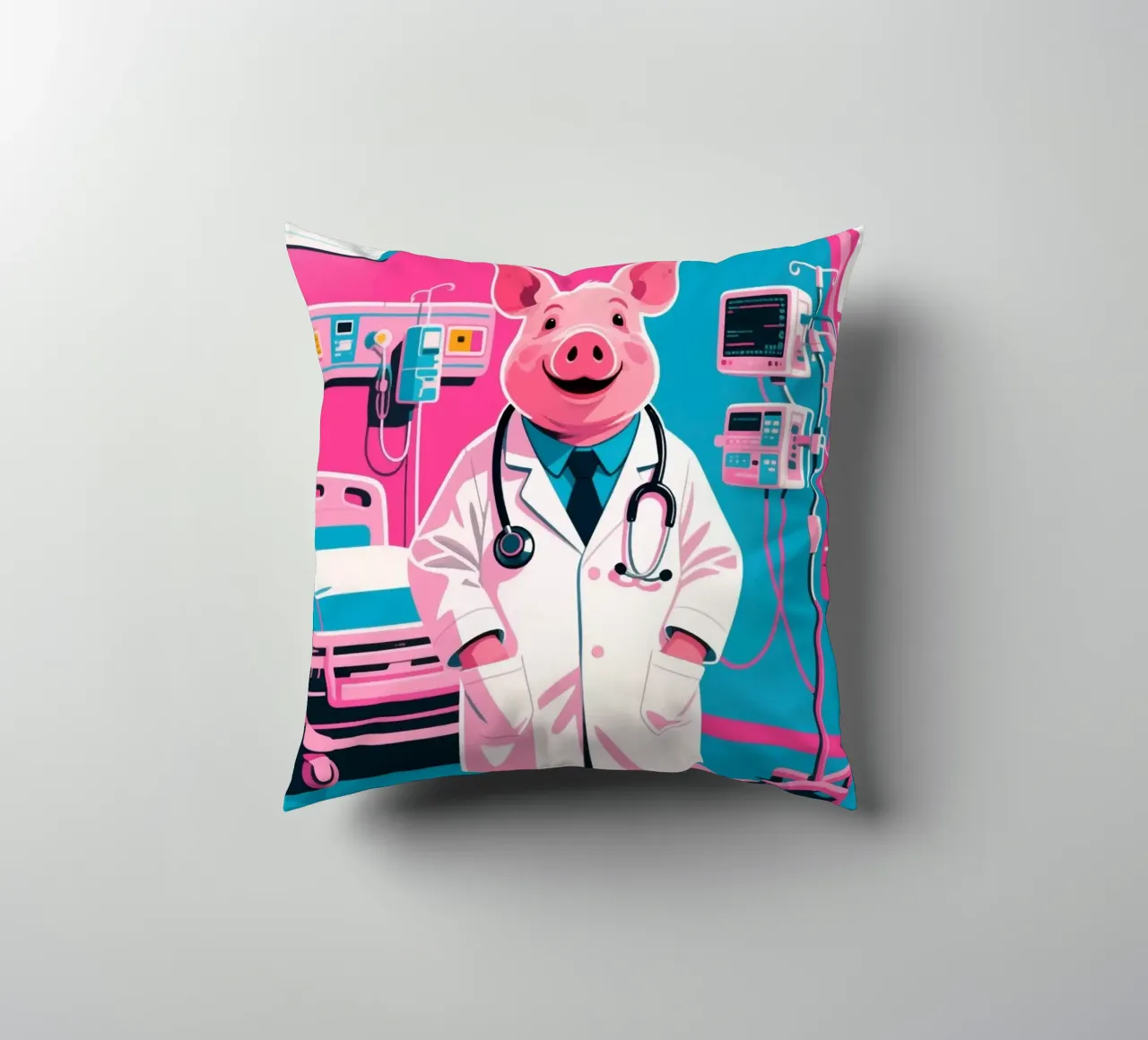 Dottor Piggy cuscino da knowledge