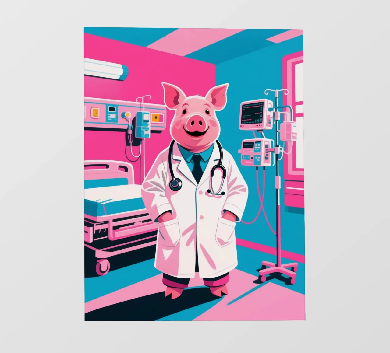Dottor Piggy telo in pvc da knowledge
