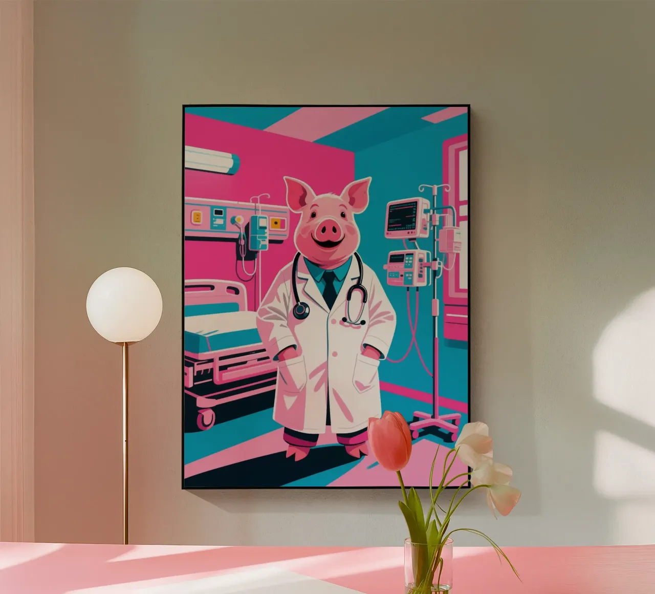 Doctor Piggy plexiglass da knowledge