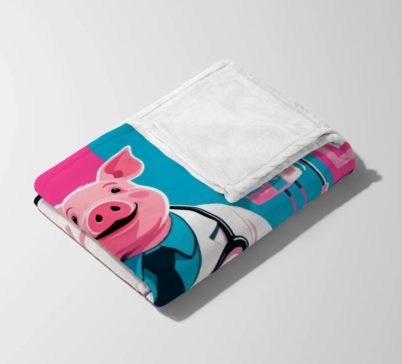 Dottor Piggy coperta in pile da knowledge