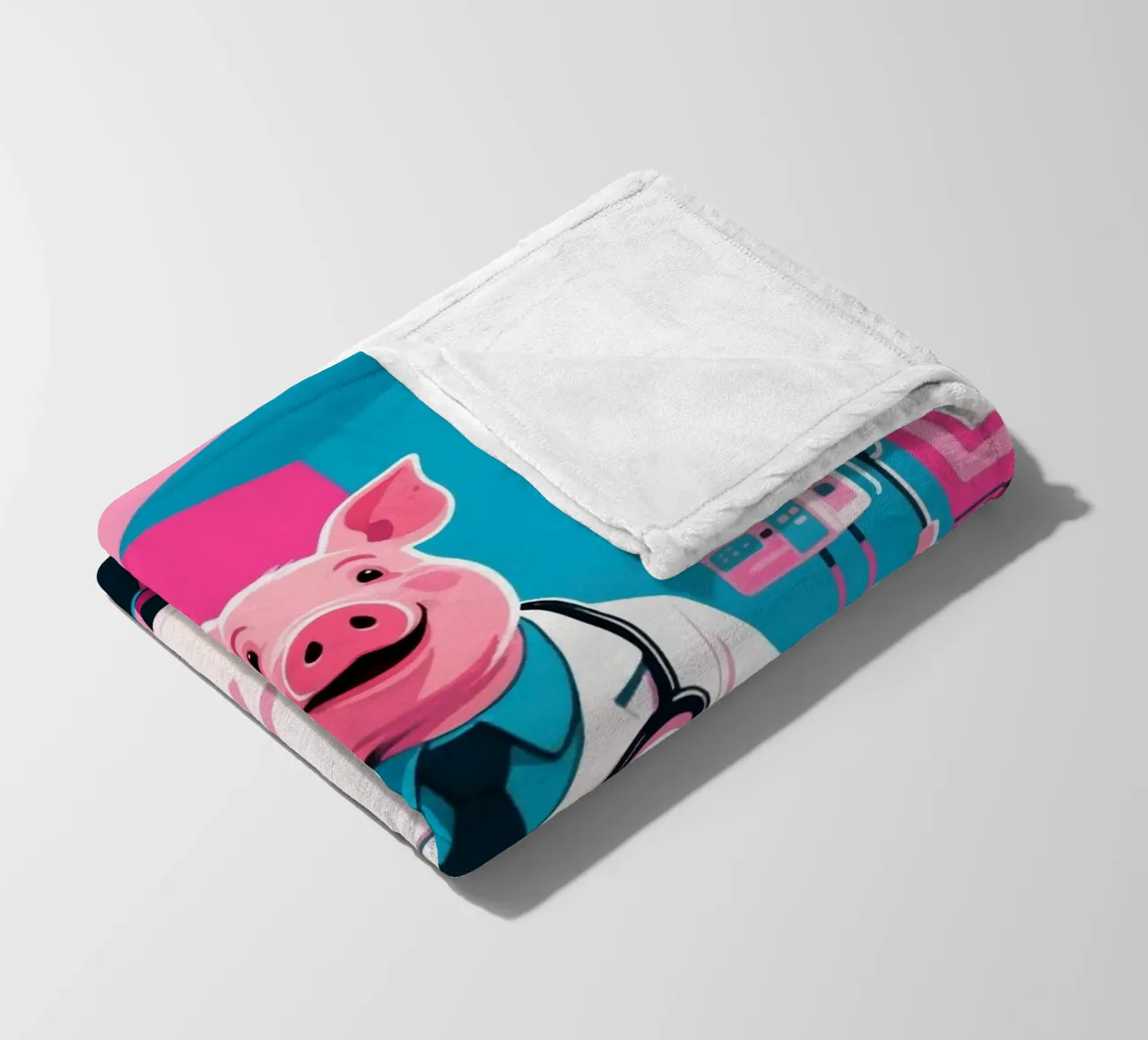 Dottor Piggy coperta in pile da knowledge