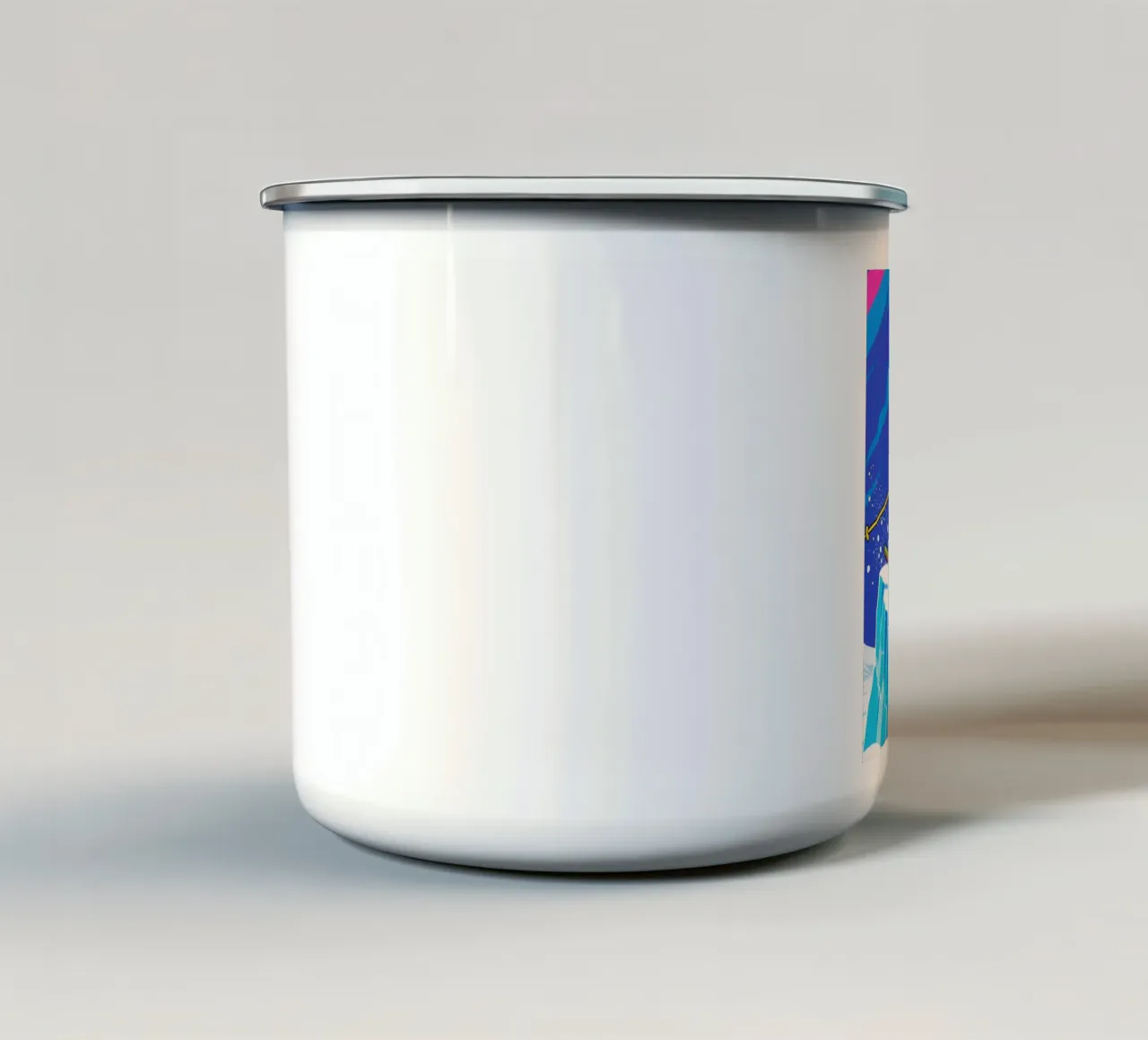 Sci a forma di maialino tazza in smalto da knowledge