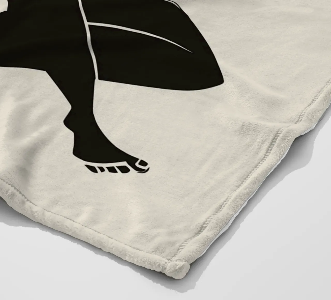 Nudo in nero 02 coperta in pile da Little Dean