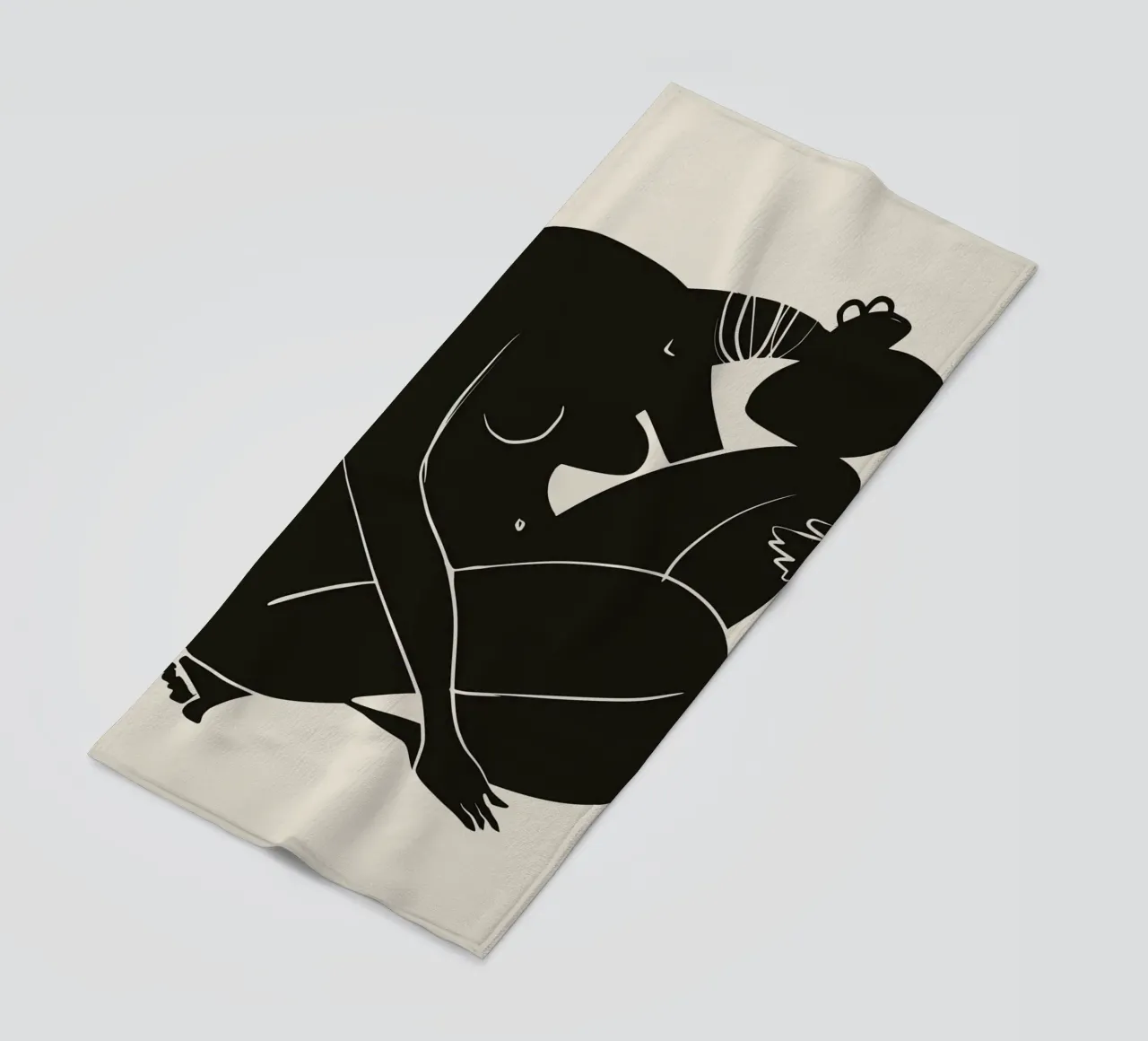 Nudo in nero 03 telo mare da Little Dean