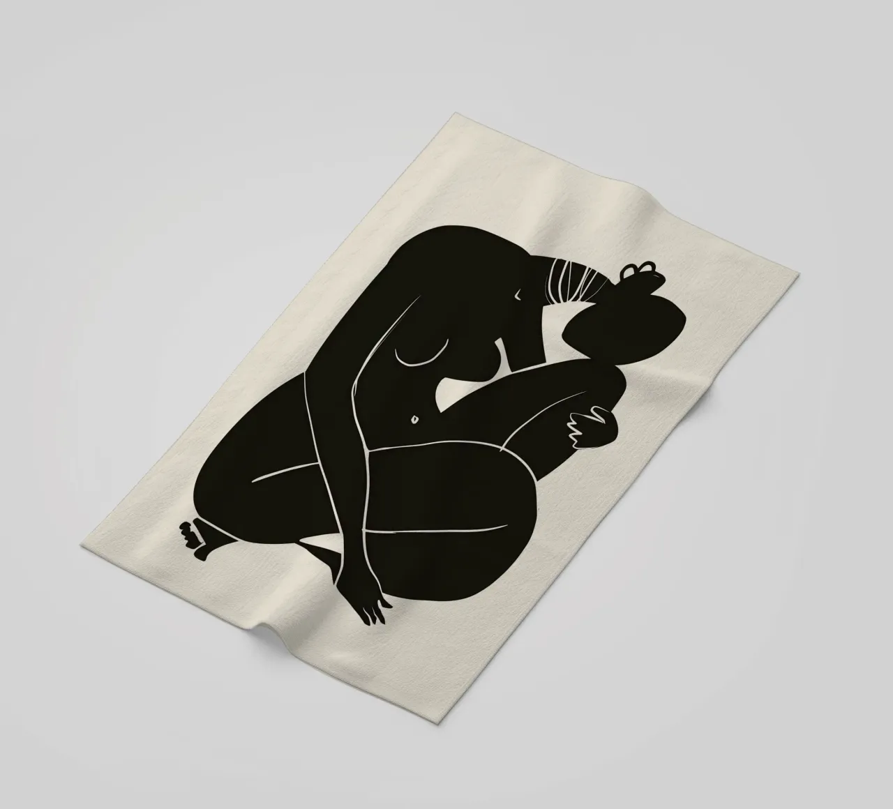 Nudo in nero 03 telo mare da Little Dean