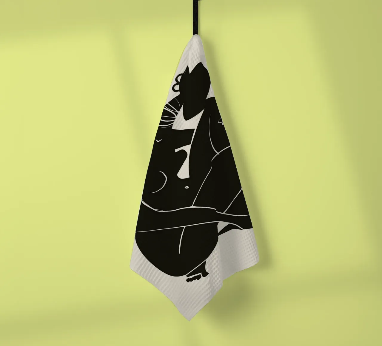 Nudo in nero 03 canovaccio da cucina da Little Dean