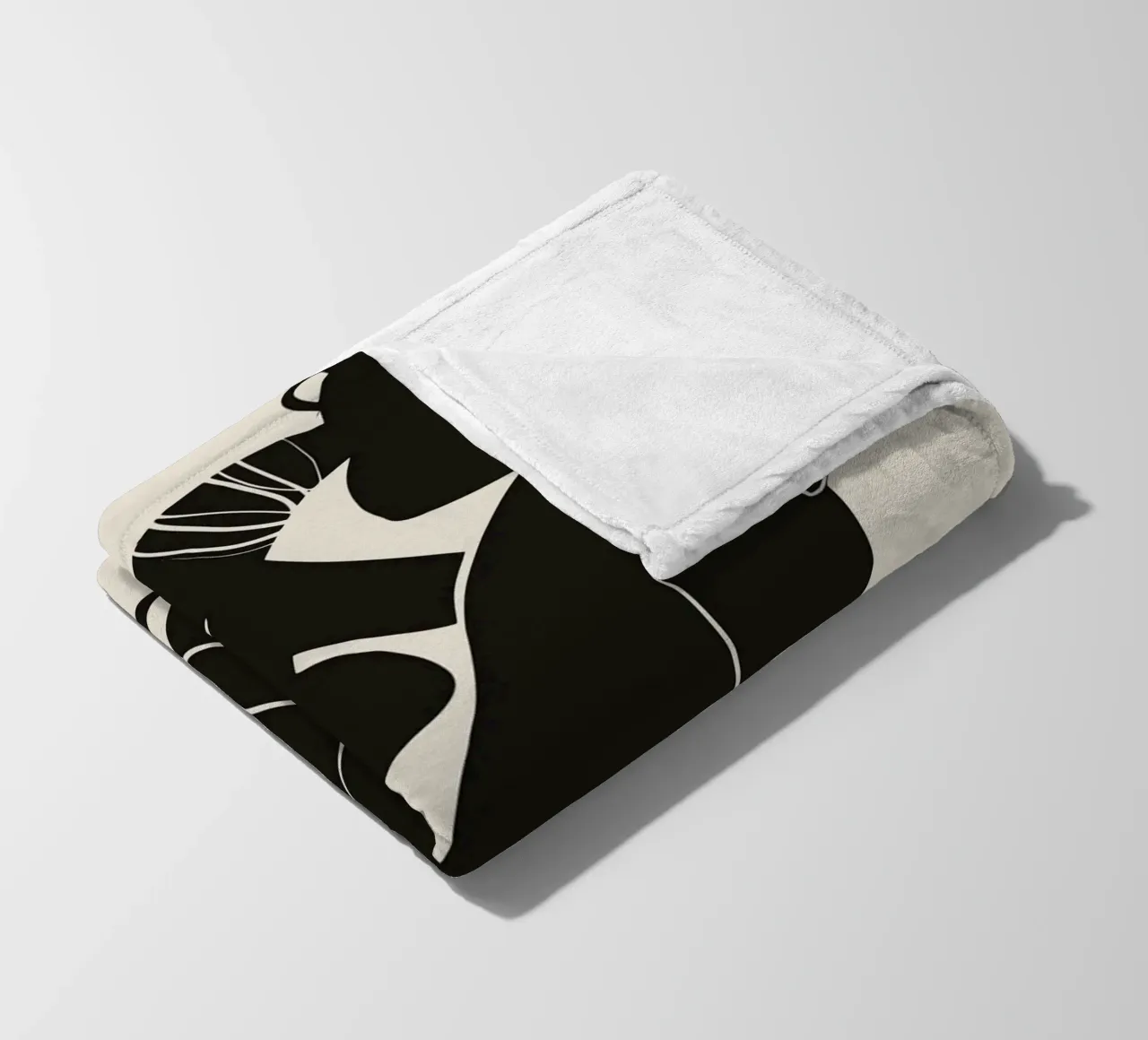 Nudo in nero 03 coperta in pile da Little Dean