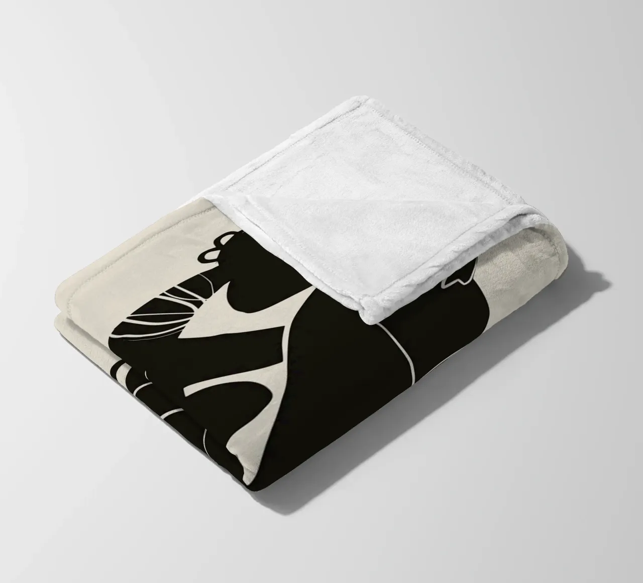 Nudo in nero 03 coperta in pile da Little Dean