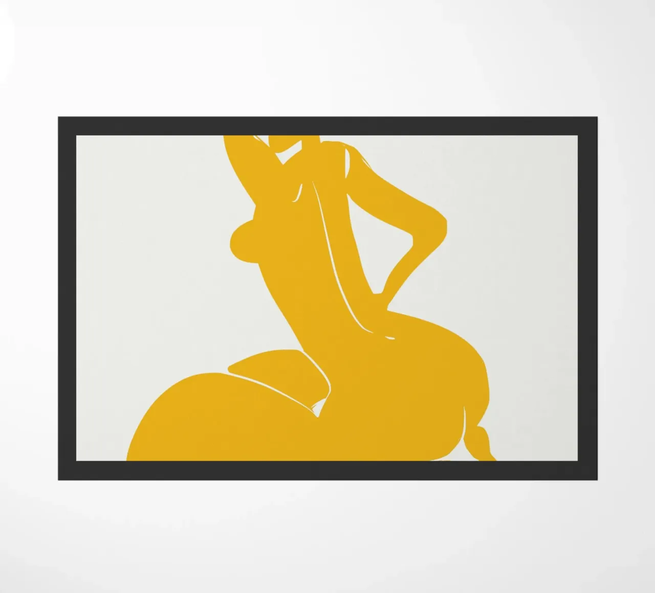 Nudo su giallo 04 zerbino da Little Dean