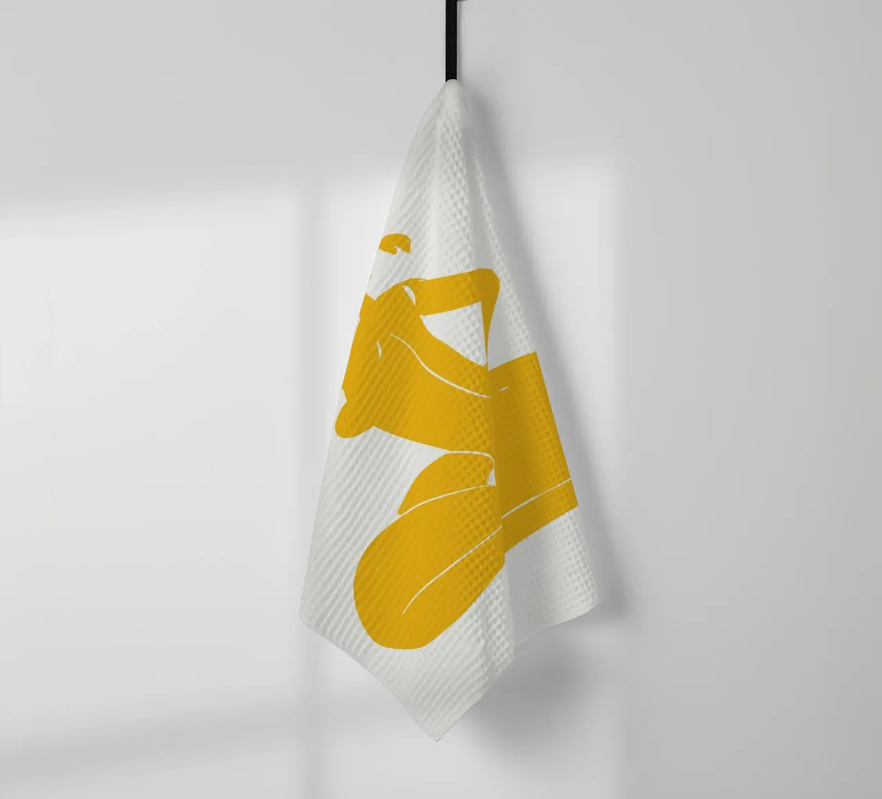 Nu sur jaune 04 torchon de Little Dean