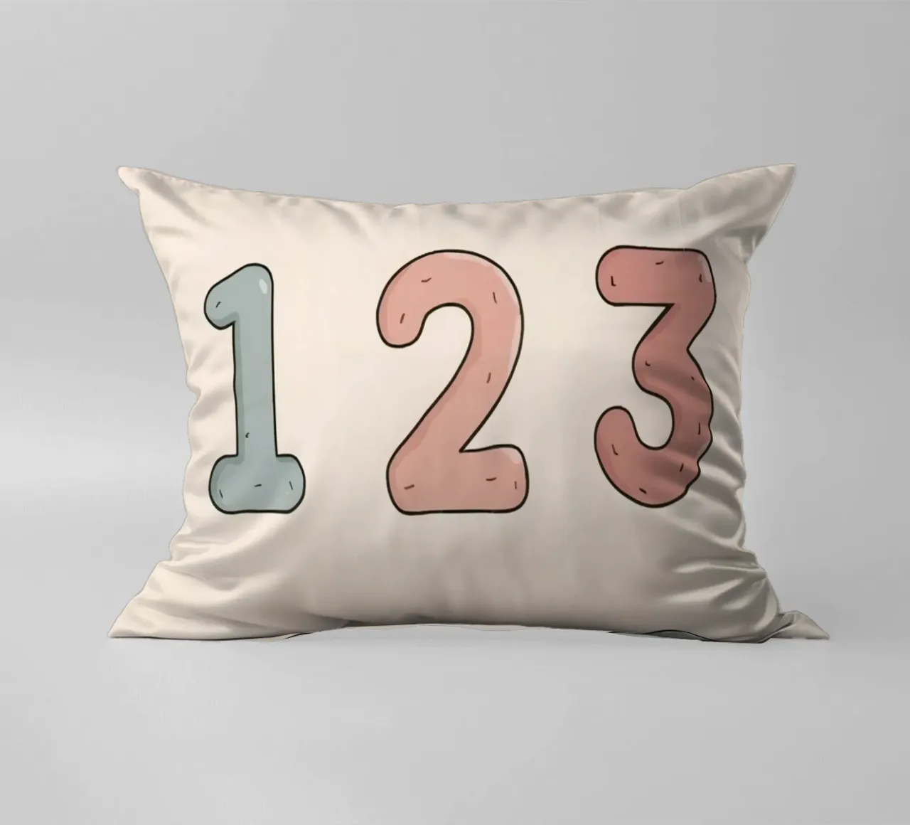 Numeri didattici dell'asilo nido disposti cuscino da DesignDoodle