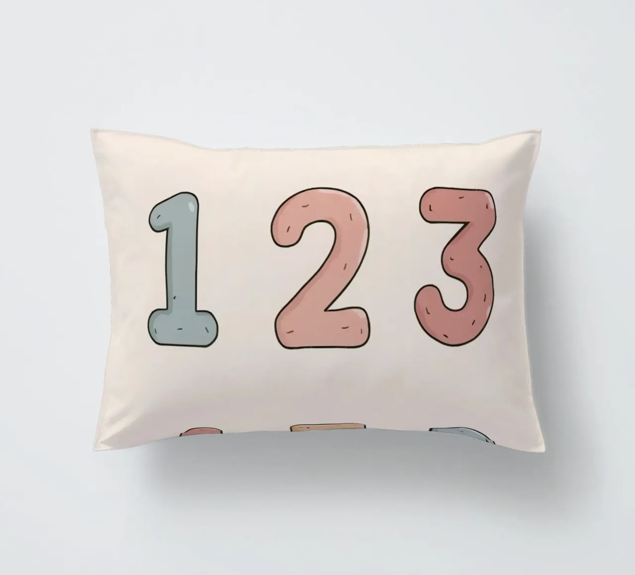 Numeri didattici dell'asilo nido disposti cuscino da DesignDoodle