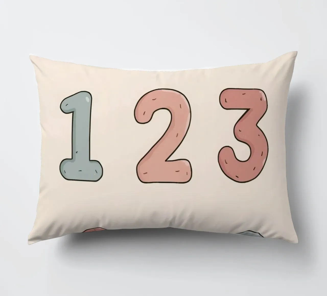 Numeri didattici dell'asilo nido disposti cuscino da DesignDoodle