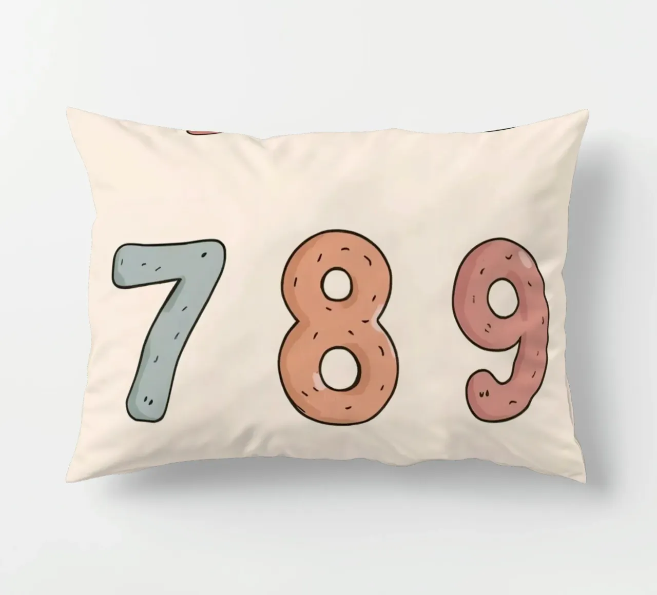 Numeri didattici dell'asilo nido disposti cuscino da DesignDoodle