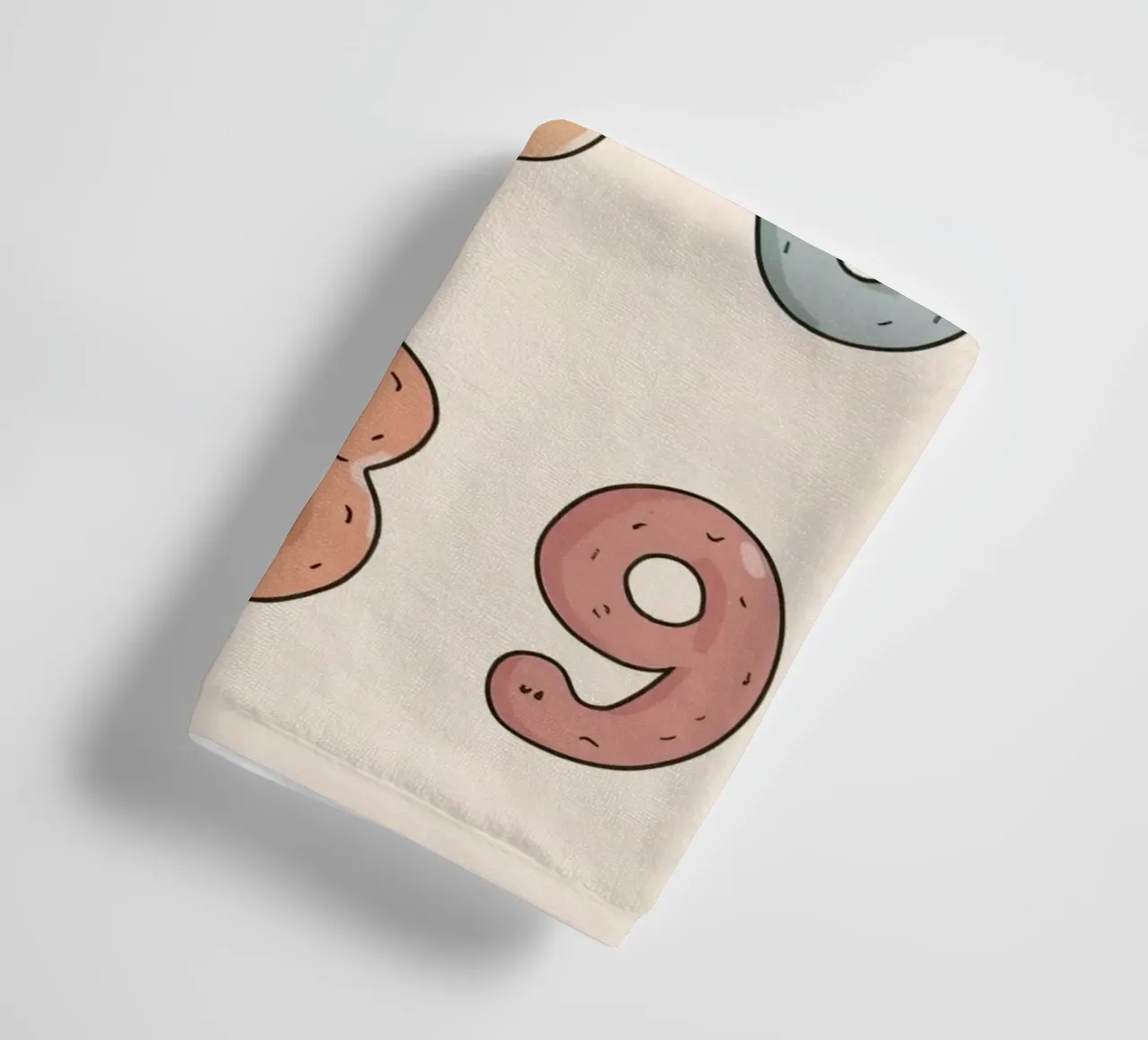 Nursery Teaching Numbers Arranged towel by DesignDoodle