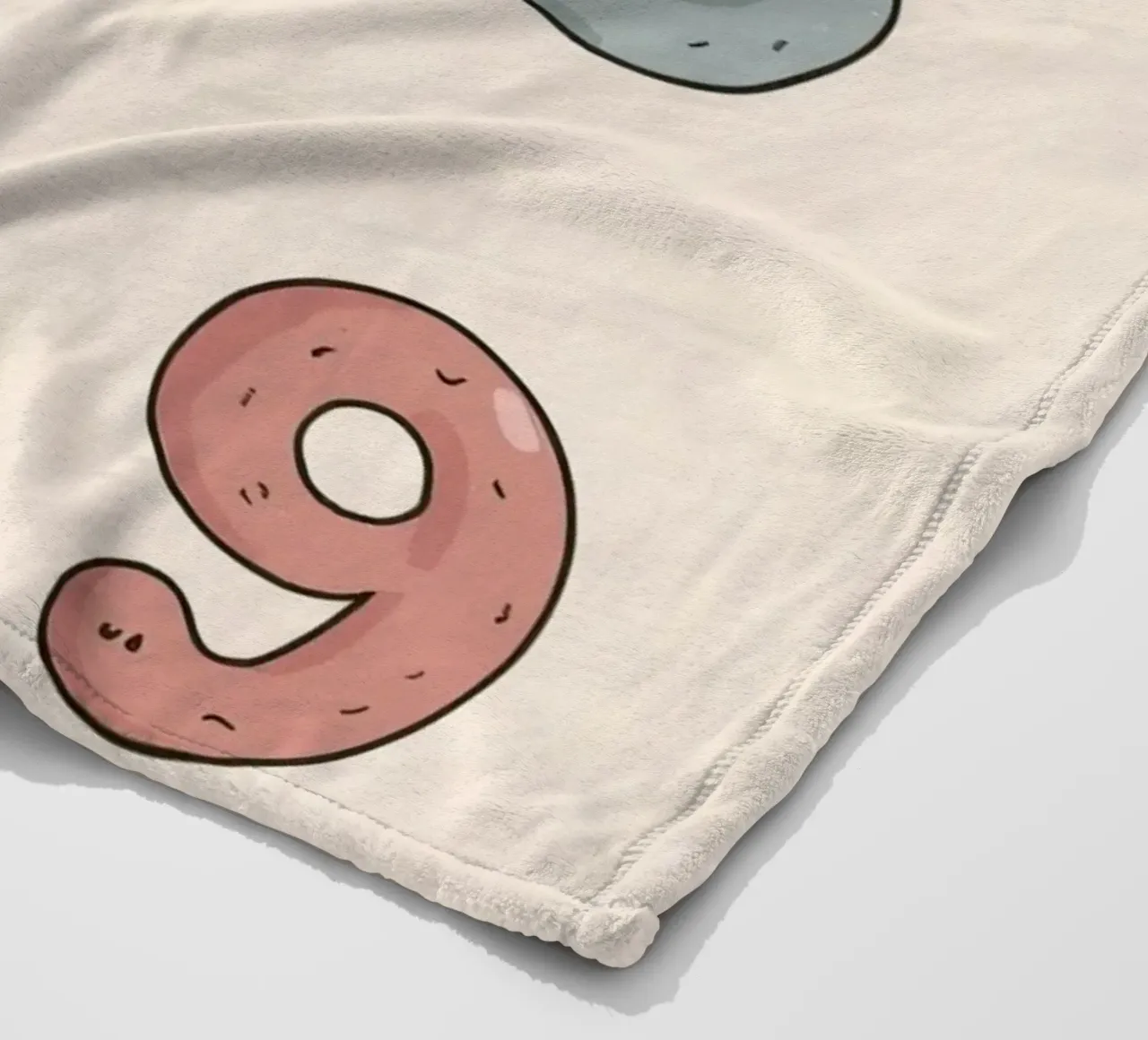 Numéros d'enseignement maternel arrangés plaid polaire de DesignDoodle