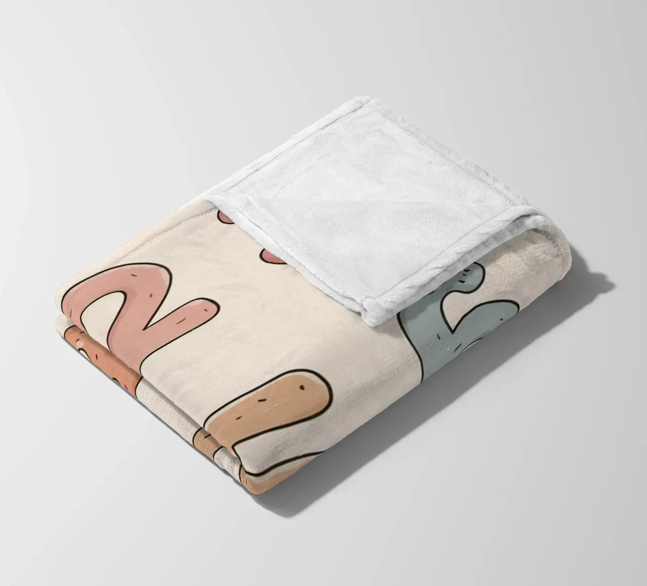 Numéros d'enseignement maternel arrangés plaid polaire de DesignDoodle