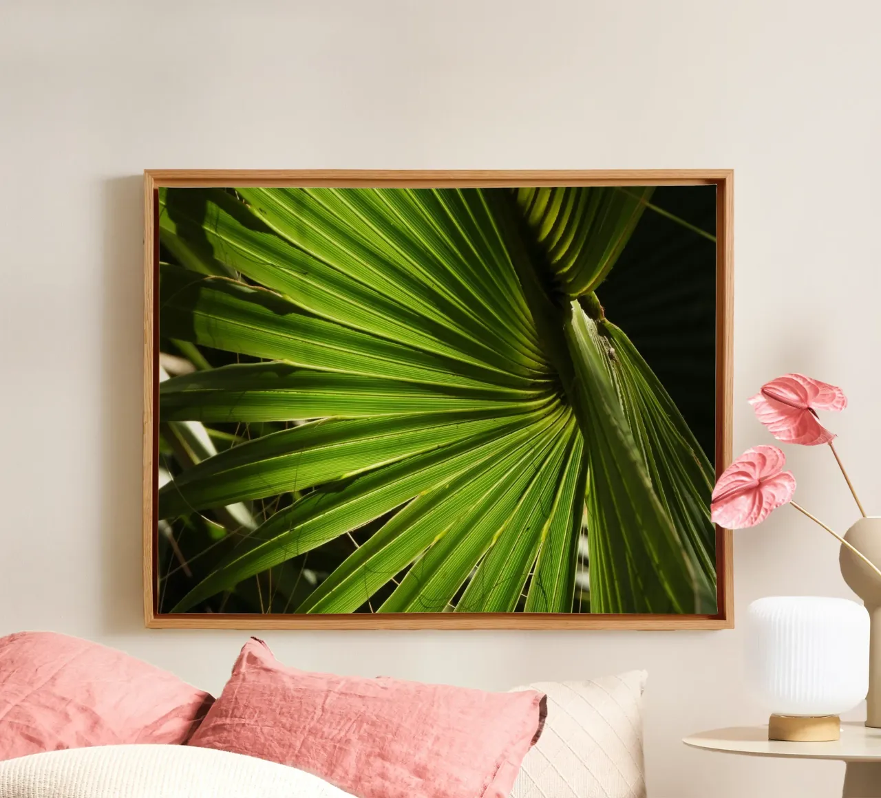 Washingtonia tela con Cornice a cassetta da lesuki