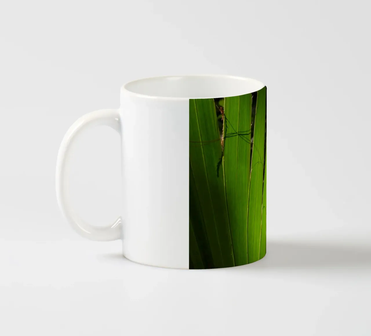 Fronda di palma tazza in ceramica da lesuki