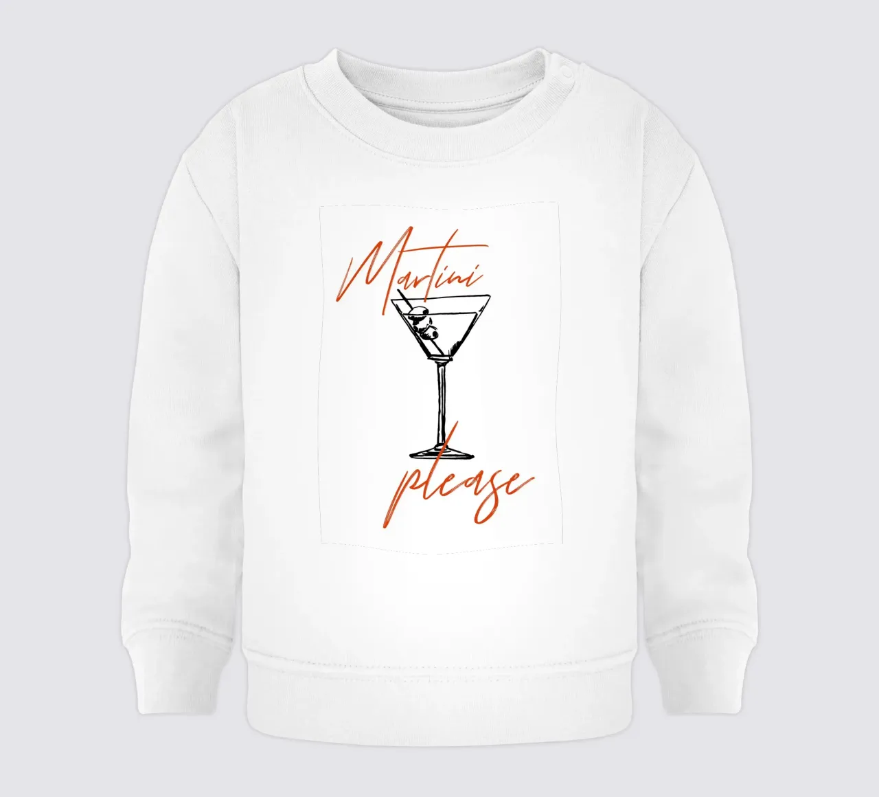 Boho Food 6 Martini Please felpa neonato da Boho Print Collection