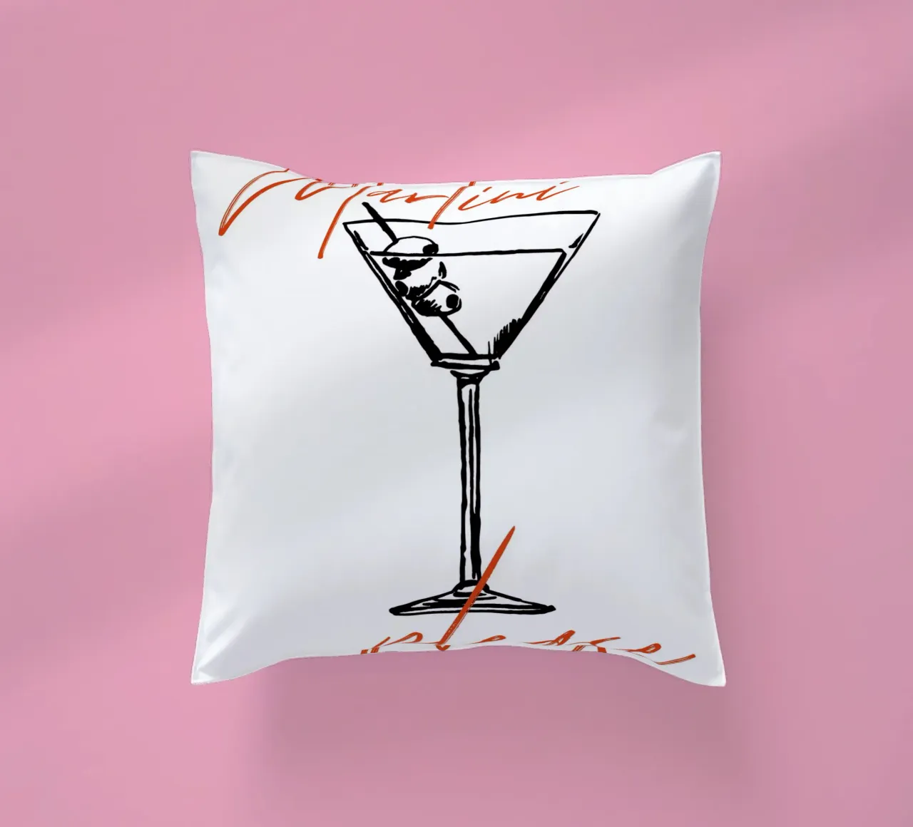 Boho Food 6 Martini Please cuscino da Boho Print Collection