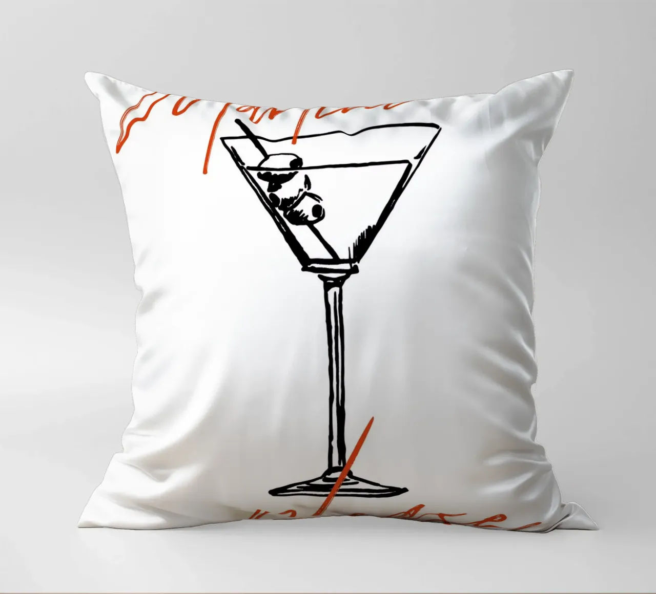 Boho Food 6 Martini Please cuscino da Boho Print Collection