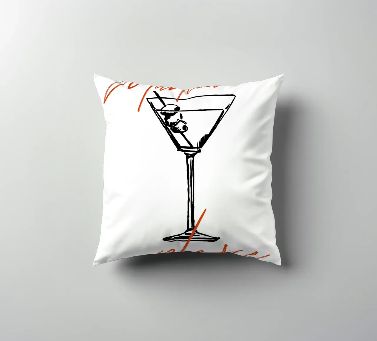 Boho Food 6 Martini Please cuscino da Boho Print Collection