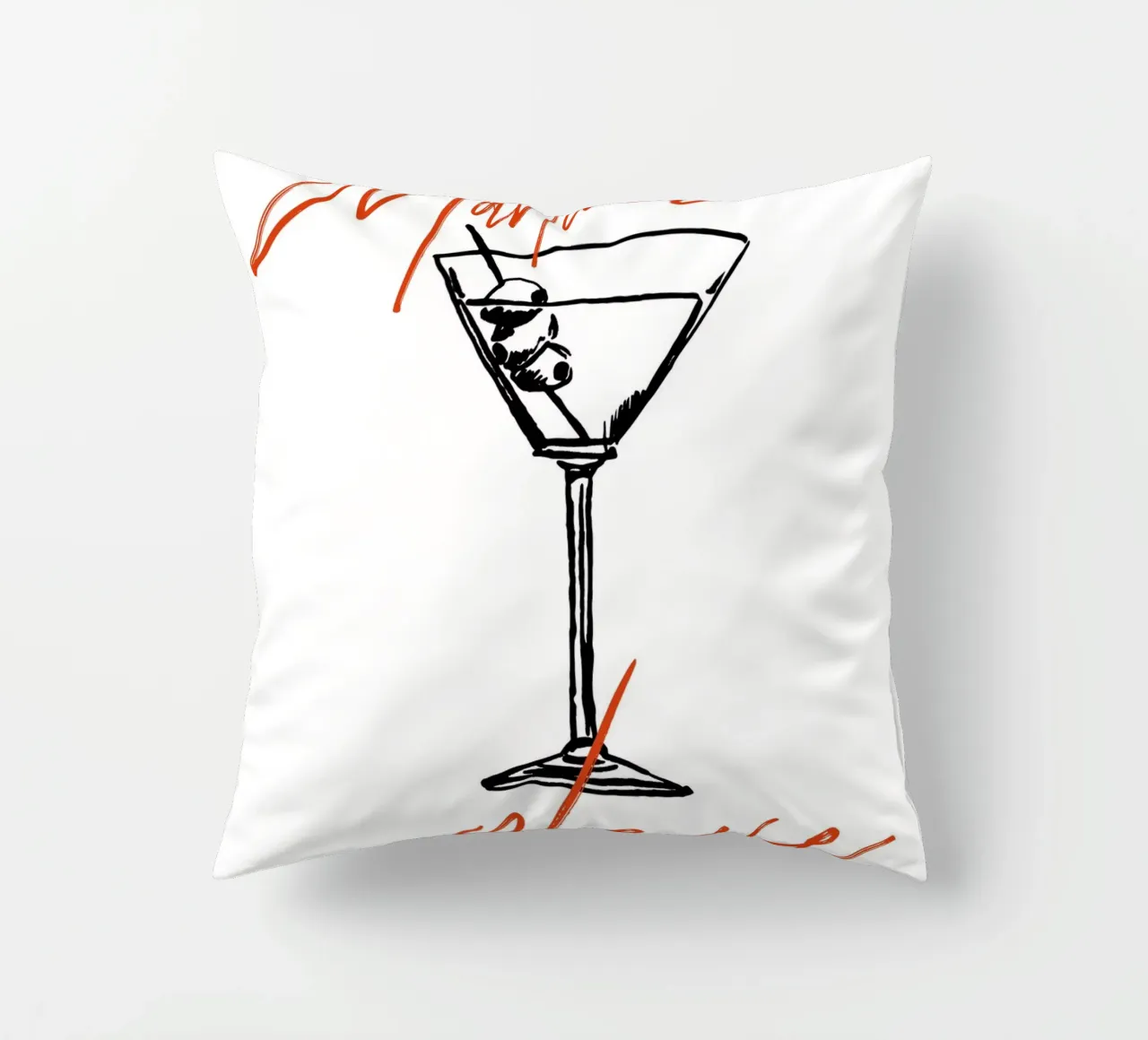 Boho Food 6 Martini Please cuscino da Boho Print Collection