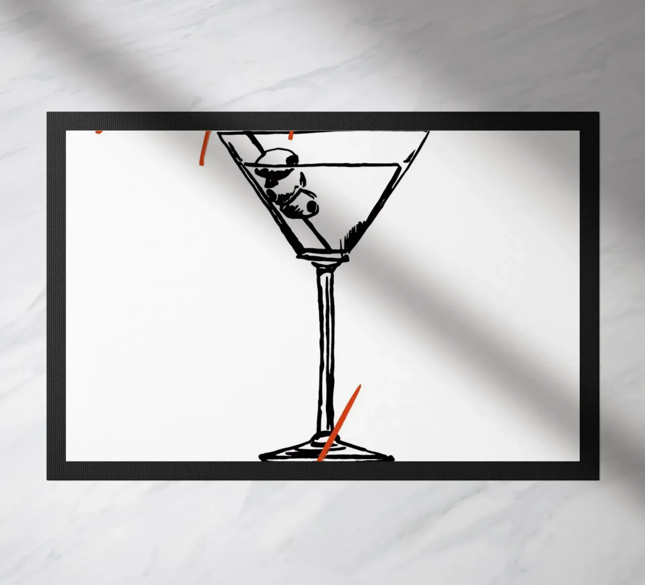 Boho Food 6 Martini Please zerbino da Boho Print Collection
