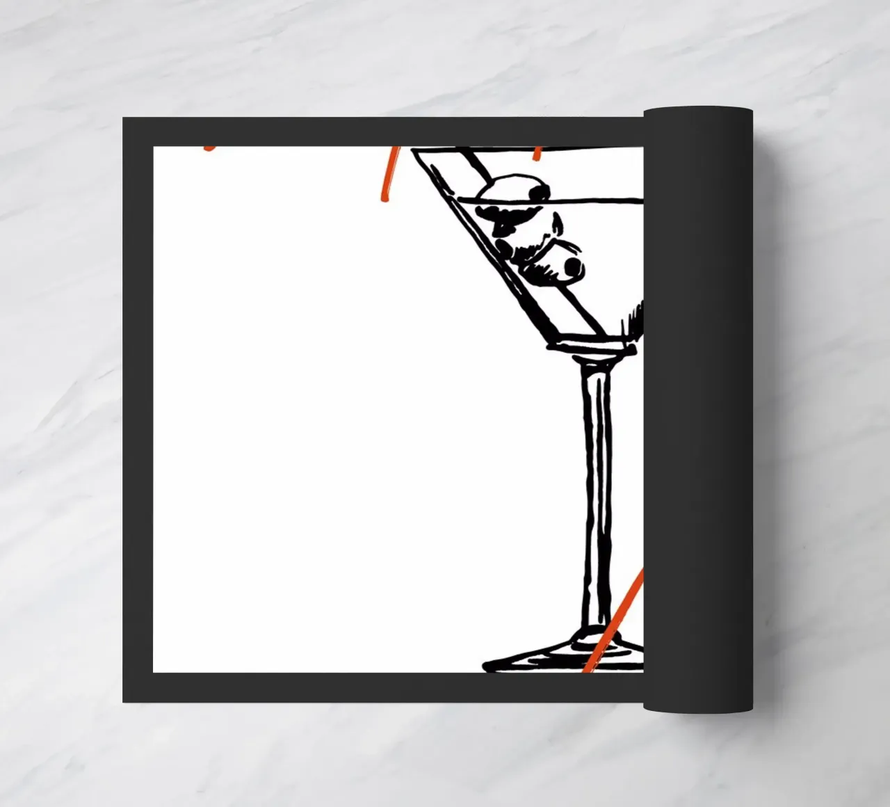 Boho Food 6 Martini Please zerbino da Boho Print Collection
