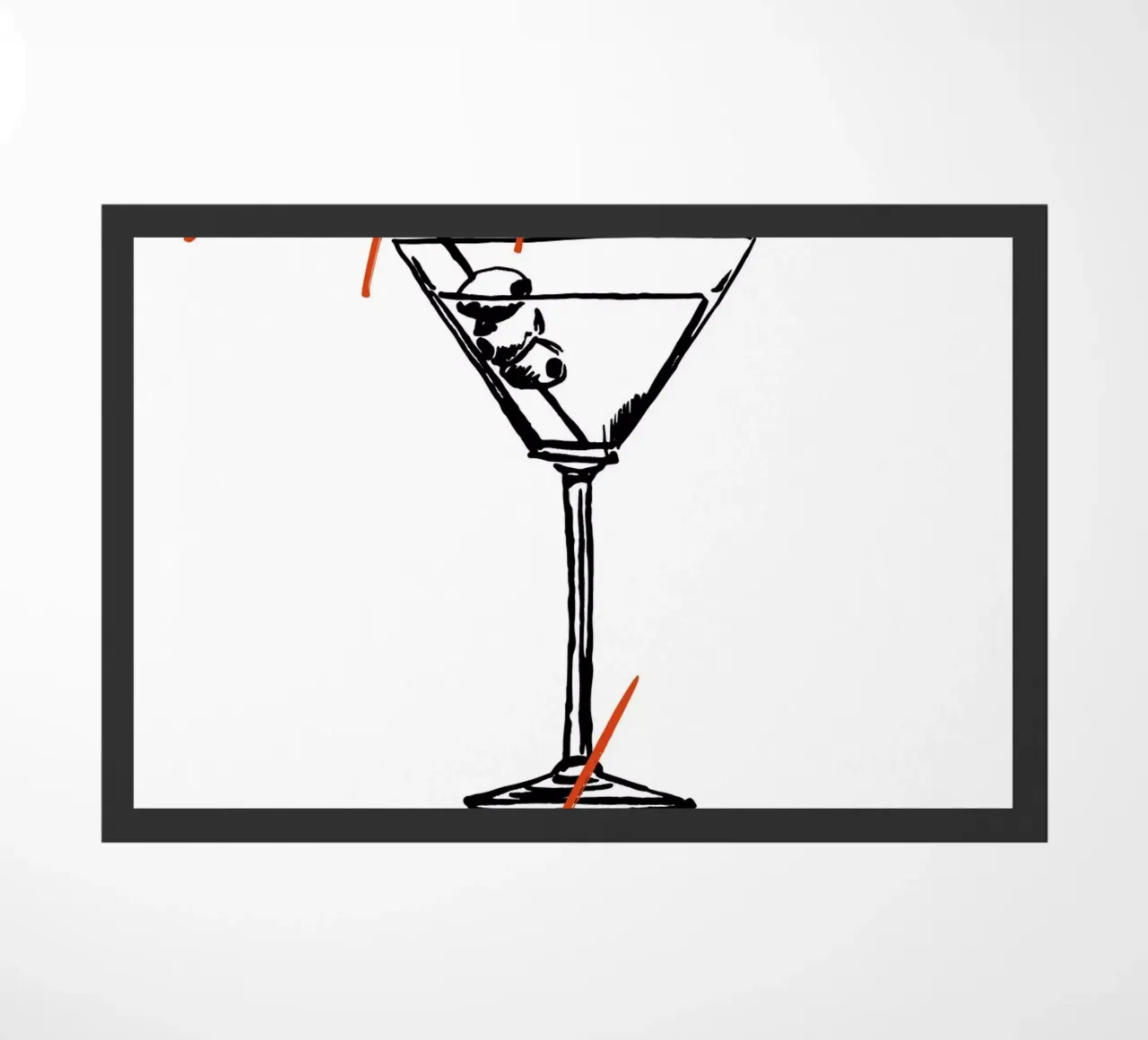 Boho Food 6 Martini Please zerbino da Boho Print Collection