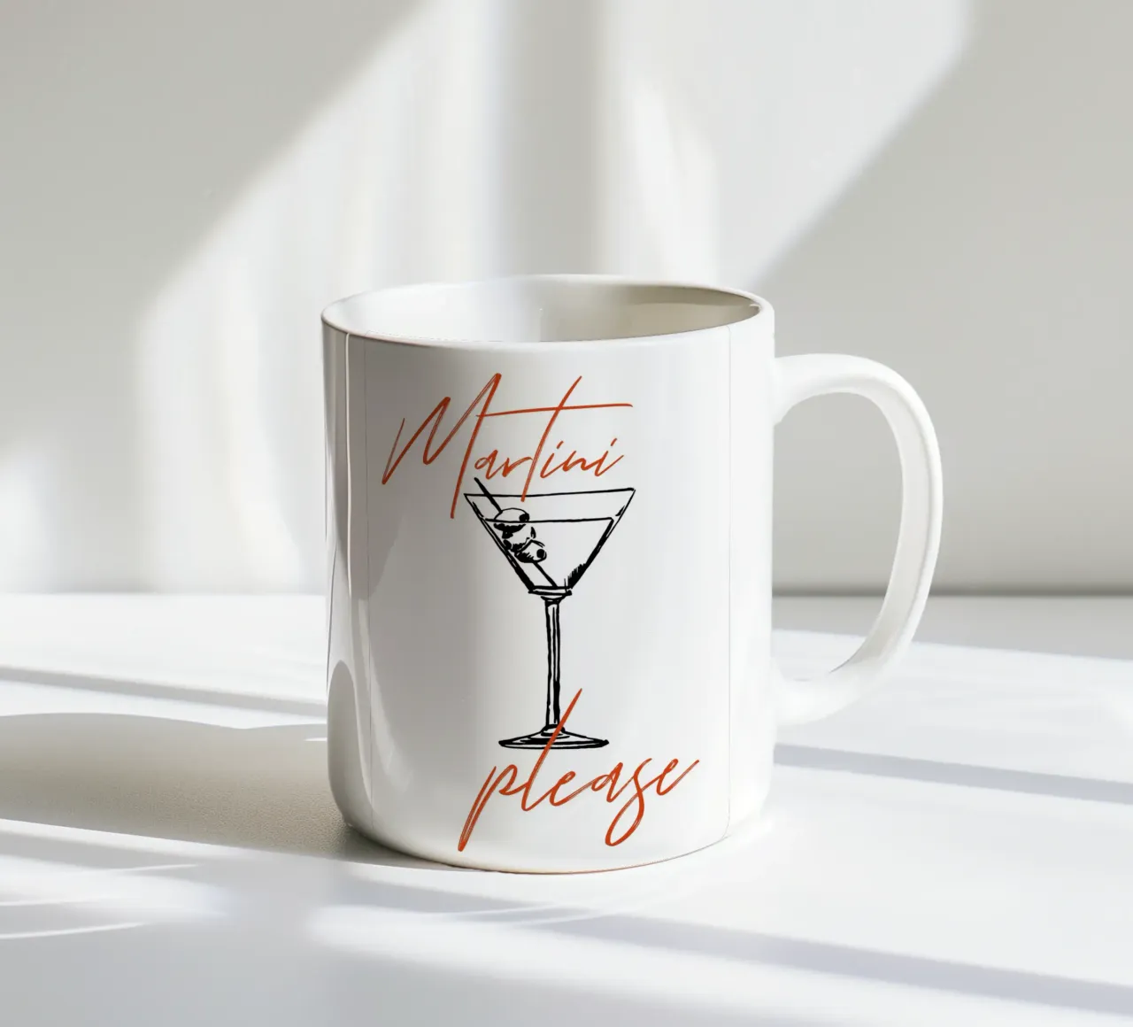 Boho Food 6 Martini Please tazza in ceramica da Boho Print Collection