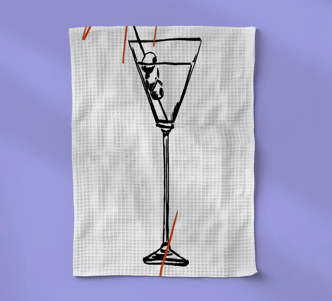 Boho Food 6 Martini Please canovaccio da cucina da Boho Print Collection