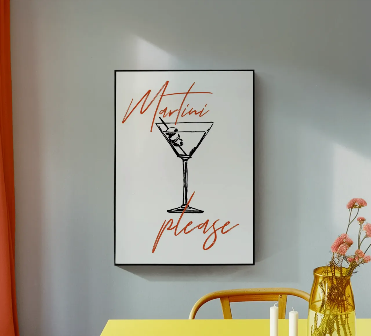 Boho Food 6 Martini Please plexiglass da Boho Print Collection