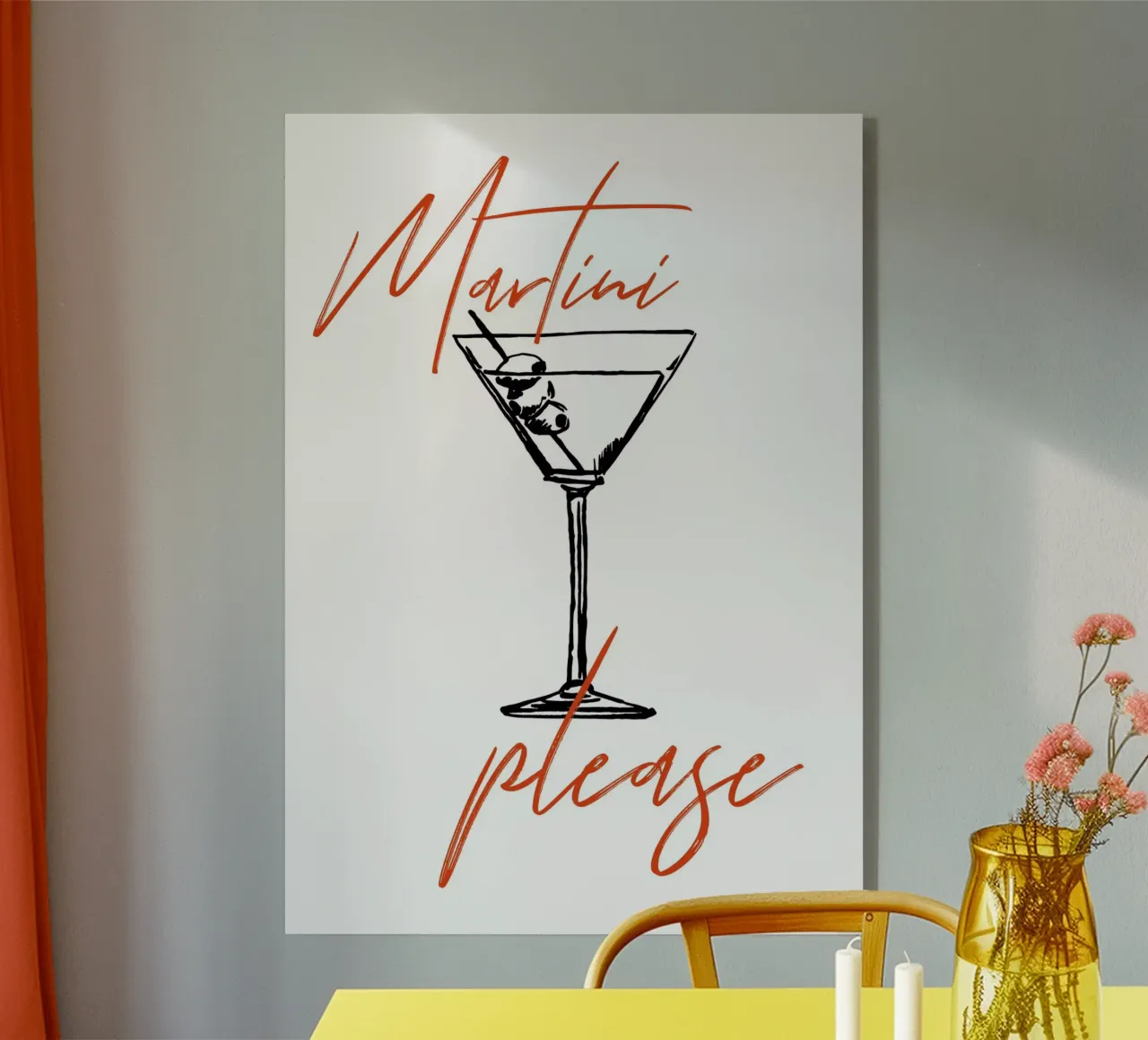 Boho Food 6 Martini Please plexiglass da Boho Print Collection