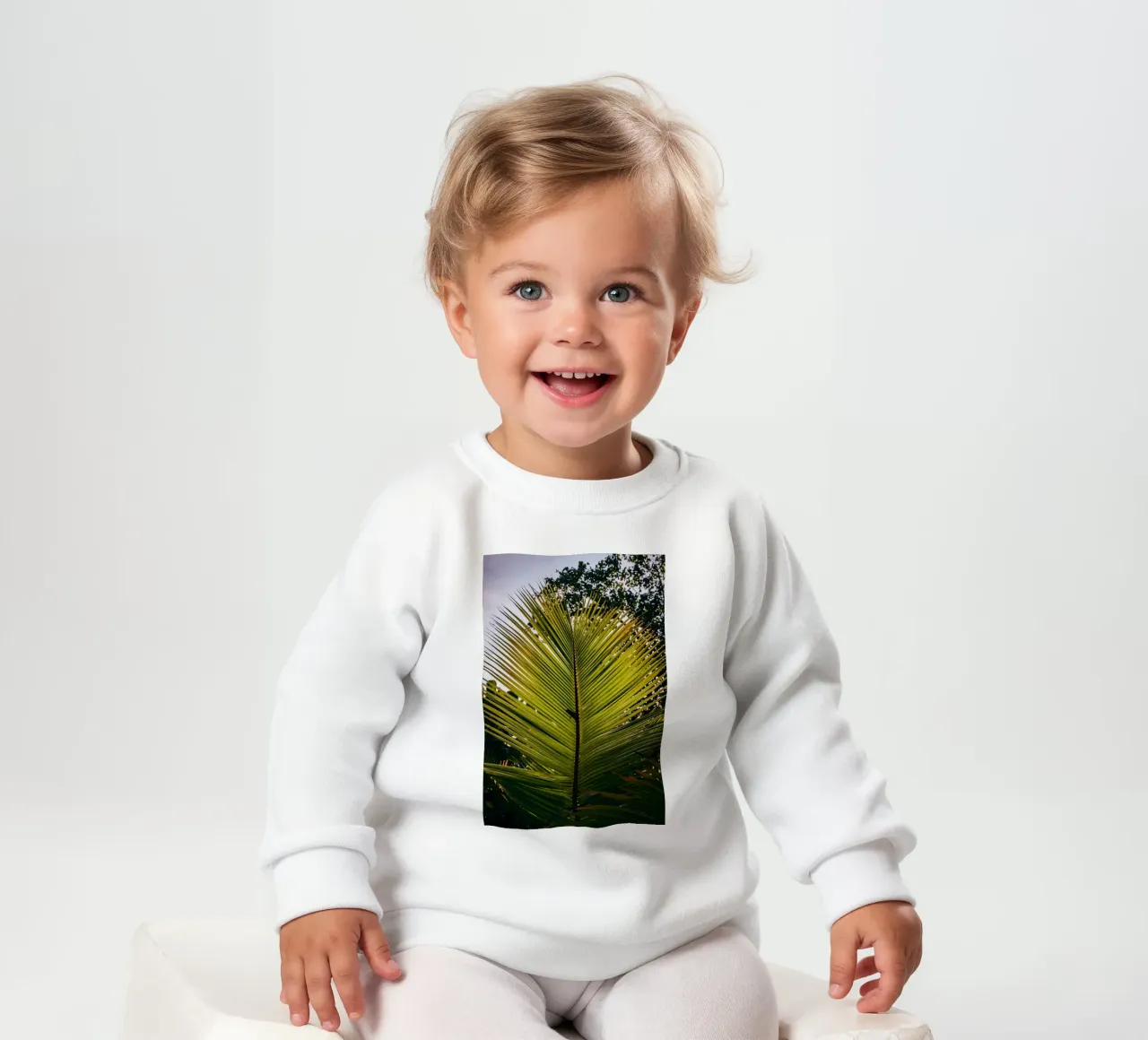 Piuma di palma felpa neonato da lesuki