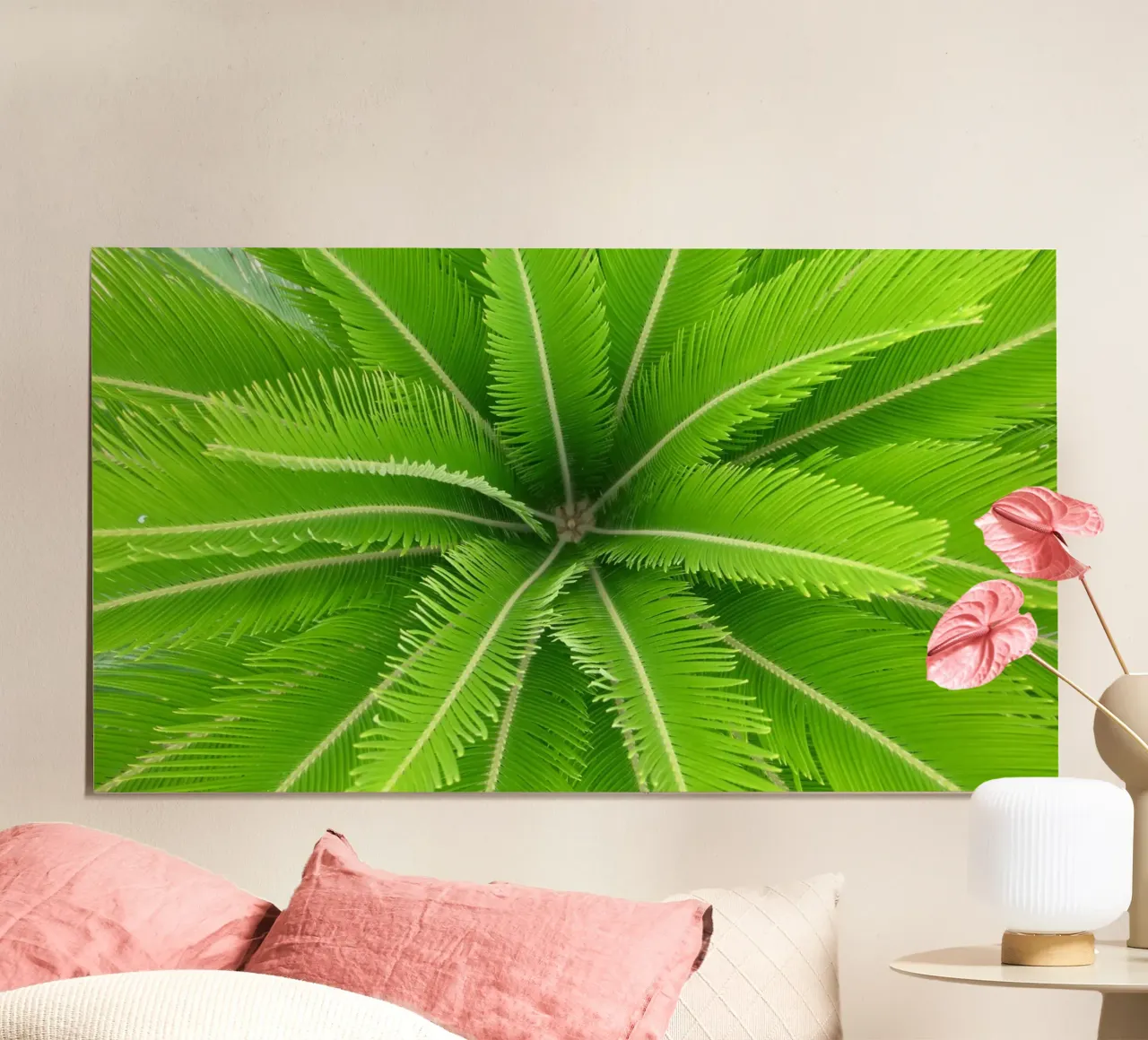 Grappolo di foglie di palma poster da lesuki