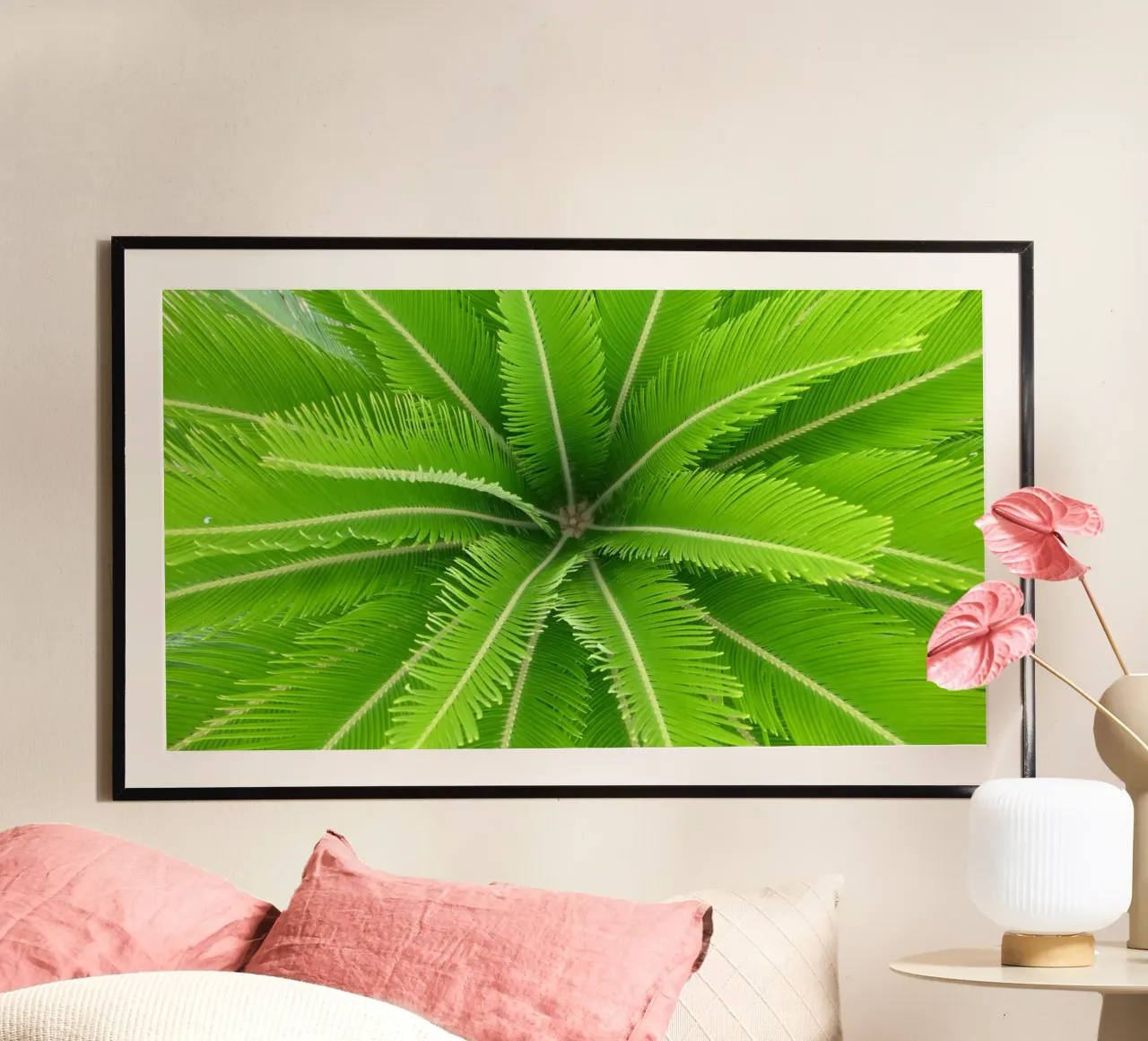 Grappolo di foglie di palma poster da lesuki
