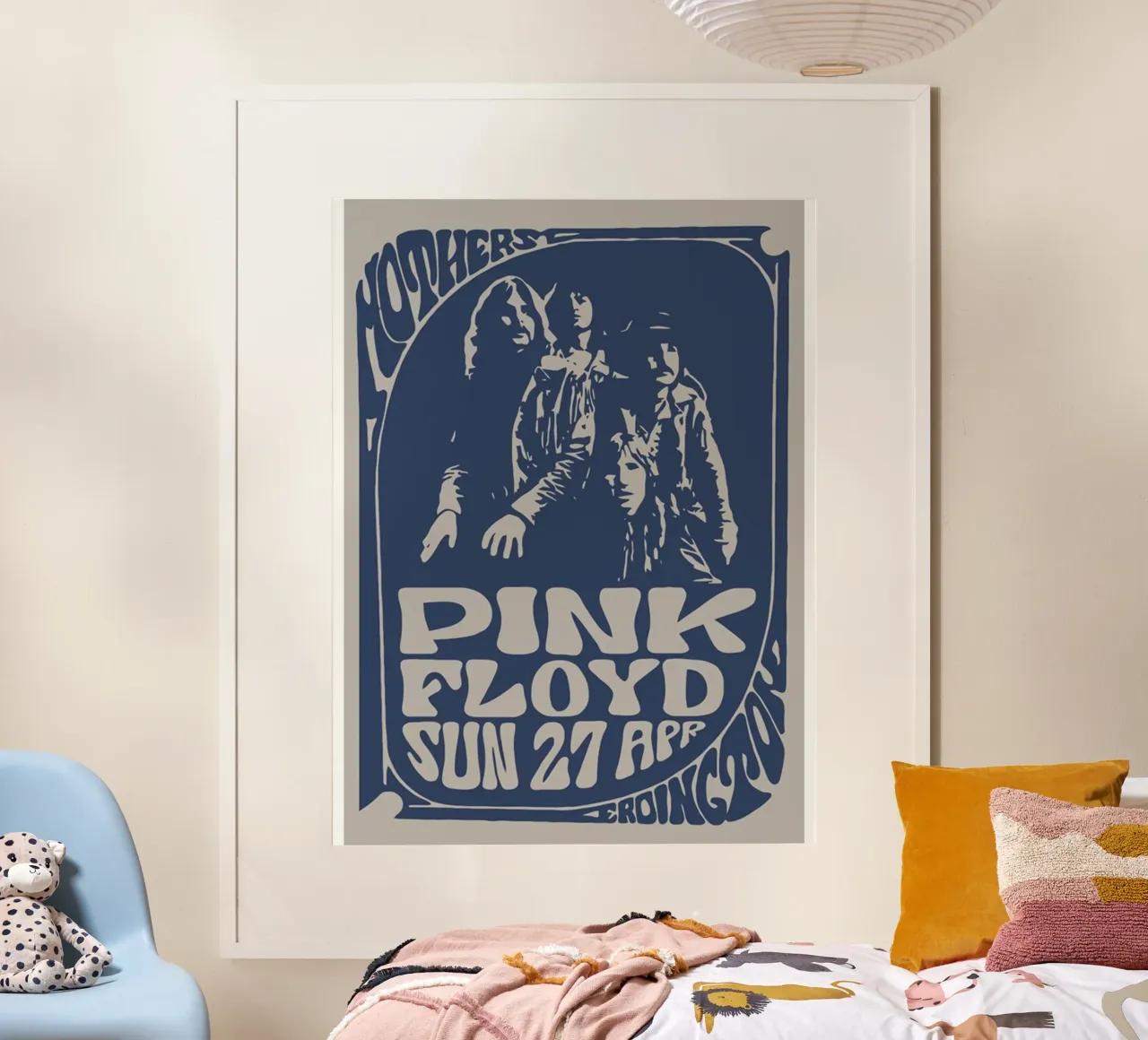 Pink Floyd Blue Fun poster da Donna Parker