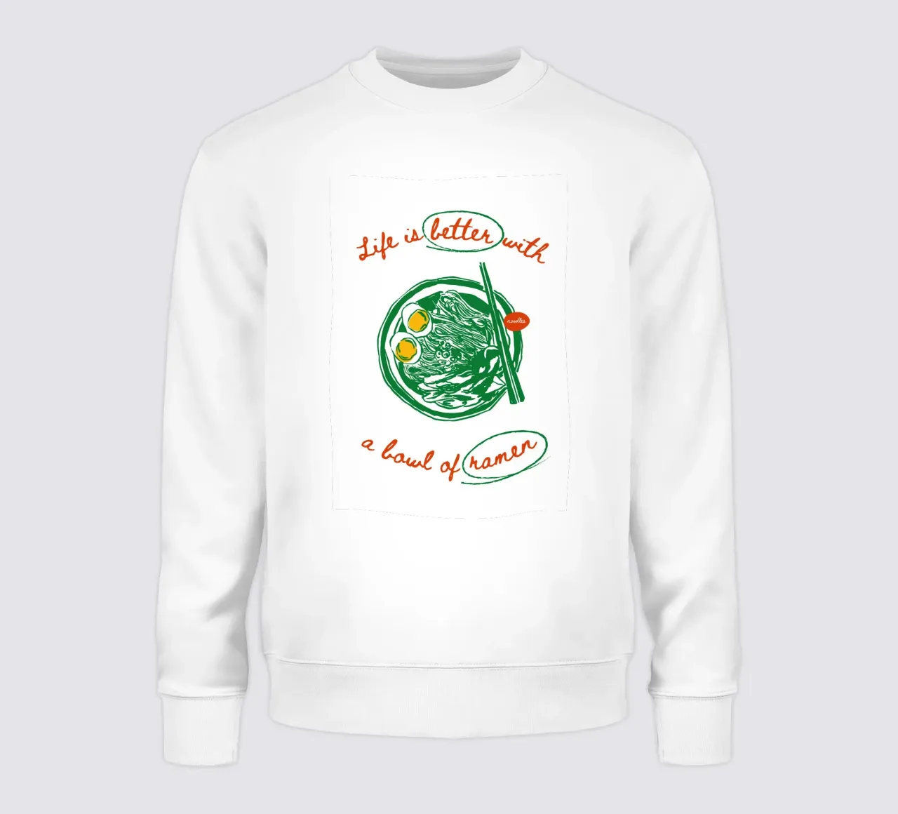 Boho Food 6 Ramen Bowl felpa da Boho Print Collection